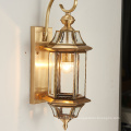 Decorative hotel wall mount lamp glass Modern Brass vintage luxury indoor crystal wall lamp